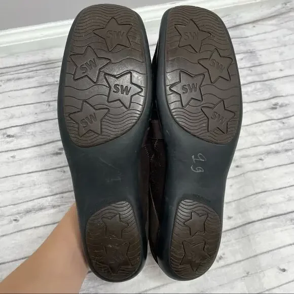 STUART WEITZMAN Suede Faux Fur Sneaker Shoes Womens Size 9.5 Brown Winter Spain - Picture 7 of 10